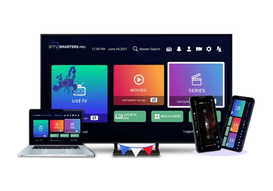 IPTV Smarters Pro sur TV, ordinateur, tablette et mobile
